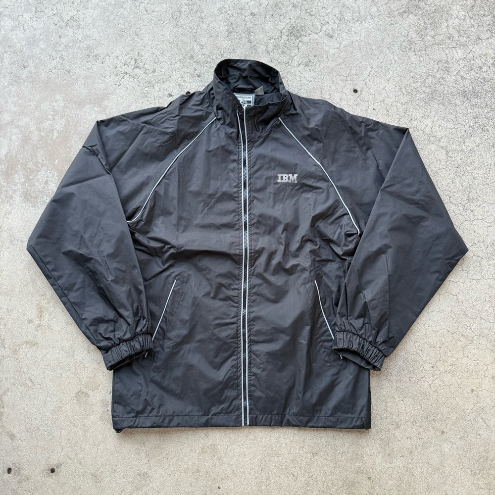 Vintage IBM Embroidered Windbreaker Jacket